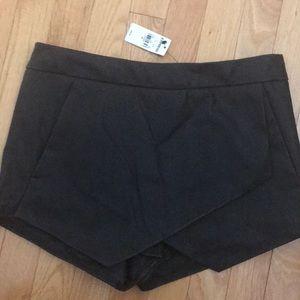 Leather skort